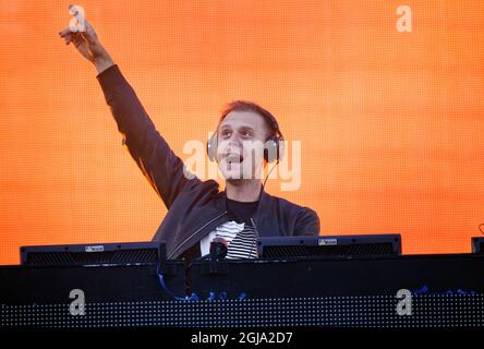 STOCCOLMA 20160610 Armin Van Buuren, DJ e produttore olandese, suona il 10 giugno 2016 al festival musicale Summerburst di Stoccolma, Svezia. Foto: Izabelle Nordfjell / TT / code 11460 Foto Stock