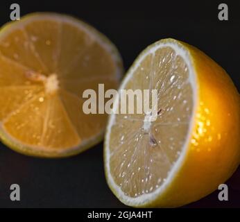 Primo piano di un limone. Foto Stock