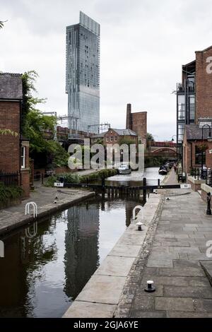 MANCHESTER 20160812 Manchester Town Hall Foto: Christine Olsson / TT / Kod 10430 viaggio, geografia, Foto Stock