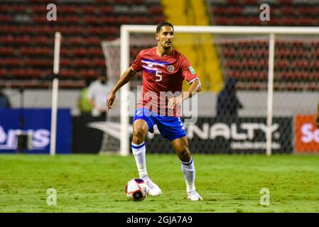 SAN JOSE, Costa Rica: Celso Borges del Costa Rica durante il 1-1 pesca gioco tra Costa Rica e Giamaica in CONCACACAF FIFA World Cup Qualificanti su Foto Stock