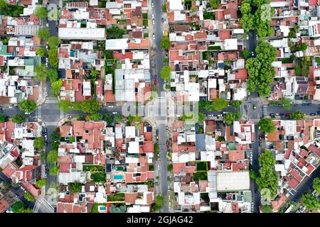 Argentina, Buenos Aires, vista del quartiere residenziale Foto Stock