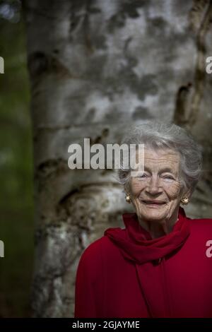 Nina Lagergren, 96 anni, nata von Dardel, mezza sorella del Diplomat svedese Raoul Wallenberg, scomparso nella seconda Guerra Mondiale. Anche Madre in diritto all'ex Segretario generale delle Nazioni Unite Kofi Annan. Foto: Fredrik Funck / DN / TT / Kod: 3505 Foto Stock