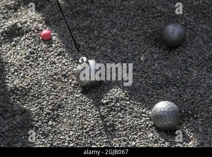 Boule sport palle gioco jack Foto: Anders Wiklund / TT / kod 10040 Foto Stock