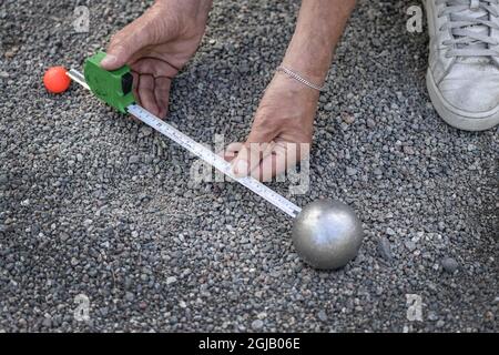 Boule sport palle gioco jack Foto: Anders Wiklund / TT / kod 10040 Foto Stock