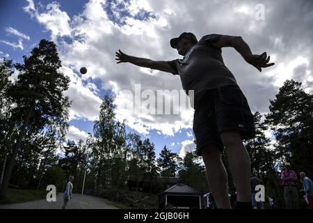 Boule sport palle concorso Foto: Anders Wiklund / TT / kod 10040 Foto Stock