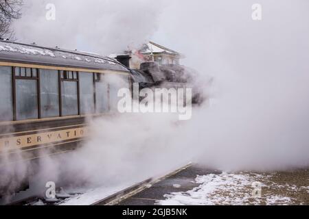 Swanage Railway Marzo 2018 Winter Scenes Foto Stock