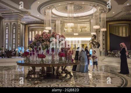 Ritz Carlton in Riyadh, Arabia Saudita Foto Roger Turesson / DN / TT / kod 3518 Foto Stock