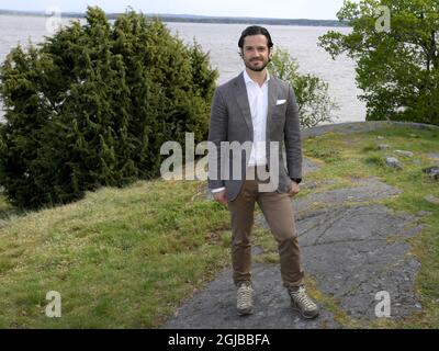 KUMMELON 2018-05-17 il principe Carl Philip è visto a Kummelon, Varmland. Il principe, che è il duca di Varmland, sta facendo una visita di un giorno alla sua contea Foto: Anders Wiklund / TT / kod 10040 Foto Stock