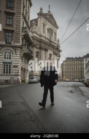 Jon fosse, drammaturgo norvegese e autore a Vienna Foto: Staffan Lowstedt / SVD / TT / Kod: 30312 Foto Stock