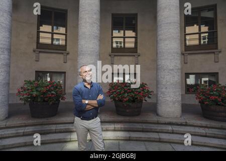 STOCCOLMA 20180817 Jan Bjorklund, politico svedese e leader del partito liberale. Le elezioni generali si terranno in Svezia il 09 settembre 2018. Foto: Stina Stjernkvist / TT Kod 11610 Foto Stock