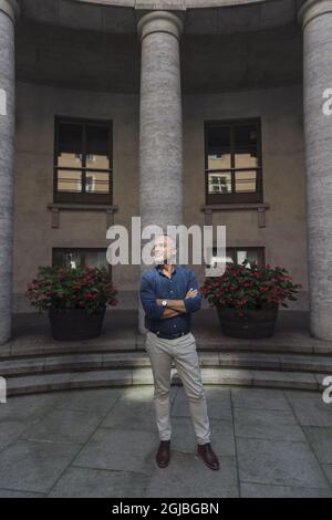 STOCCOLMA 20180817 Jan Bjorklund, politico svedese e leader del partito liberale. Le elezioni generali si terranno in Svezia il 09 settembre 2018. Foto: Stina Stjernkvist / TT Kod 11610 Foto Stock