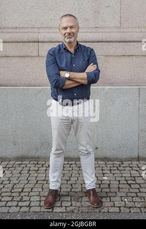 STOCCOLMA 20180817 Jan Bjorklund, politico svedese e leader del partito liberale. Le elezioni generali si terranno in Svezia il 09 settembre 2018. Foto: Stina Stjernkvist / TT Kod 11610 Foto Stock