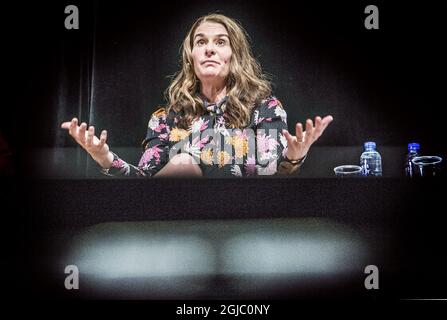 Melinda Gates filantropist e sposato con Bill Gates Foto: Tomas Oneborg / SVD / TT / Kod: 30142 Foto Stock