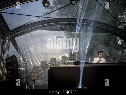 GOTHENBURG 20190607 il DJ canadese Dzeko suona durante il festival musicale Summerburst presso lo stadio Ullevi di Gothenburg, Svezia, il 7 giugno 2019. Foto: Bjorn Larsson Rosvall / TT / kod 9200 Foto Stock