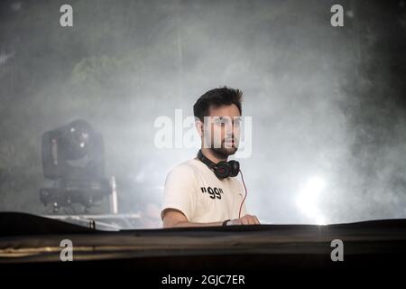 GOTHENBURG 20190607 il DJ canadese Dzeko suona durante il festival musicale Summerburst presso lo stadio Ullevi di Gothenburg, Svezia, il 7 giugno 2019. Foto: Bjorn Larsson Rosvall / TT / kod 9200 Foto Stock