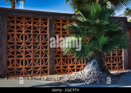 Quartiere di Palm Springs, Palm Springs, California Foto Stock