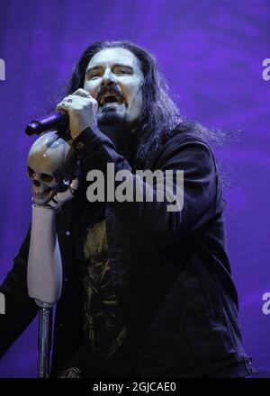 Dream Theatre, cantante James LaBrie, che si esibisce dal vivo sul palco al Sweden Rock Festival, SÃ¶lvesborg, 2019-06-07. c) Helena Larsson / TT / Kod 2727 Foto Stock