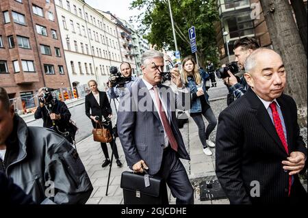 Robert C. o'Brien, Ambasciatore inviato Speciale, arriva al tribunale distrettuale di Stoccolma, 30 luglio 2019. Rapper USA ASAP Rocky sta comparendo in un tribunale di Stoccolma il 30 luglio 2019 per affrontare le accuse di assalto, durante una battaglia di strada di giugno. C) LORENTZ-ALLARD ROBIN / AFTONBLADET / TT * * * EXPRESSEN OUT * * * AFTONBLADET / 85392 Foto Stock