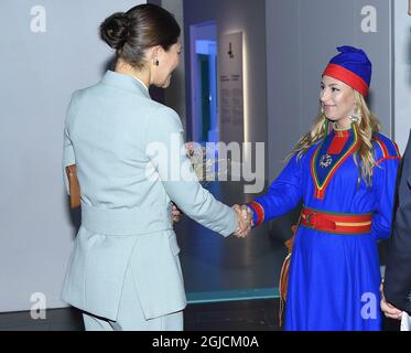 Corona principessa Victoria Inaugurazione della mostra 'l'Artico- mentre il ghiaccio si scioglie' al Museo nordico di Stoccolma, 2019-10-09 (c) Karin TÃ¶rnblom / TT Kod 2377 Foto Stock