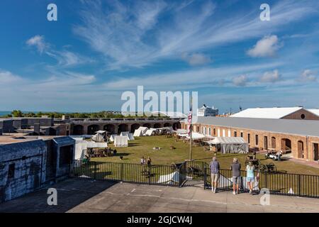 Fort Zachary Taylor state Park a Key West, Florida, USA. Foto Stock