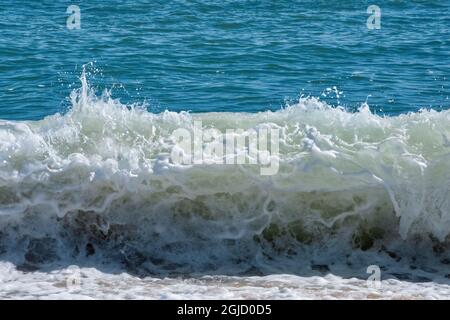 Crashing onde dell'oceano, Florida Foto Stock