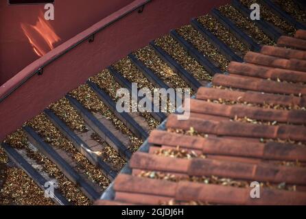 Il parco divertimenti Grona Lund di Stoccolma, Svezia, sembra vuoto e deserta. Il parco non è stato in grado di aprirsi per tutto quest'anno a causa del divieto di tutti gli incontri e gli eventi pubblici con più di 50 persone a causa della pandemia del coronavirus (COVID-19). Foto: Nils Petter Nilsson / Aftonbladet / TT code 2512 Foto Stock