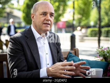 L'ex primo ministro svedese Fredrik Reinfeldt, che ha scritto un libro sulle prossime elezioni americane "3 novembre 2020 - l'elezione del destino". 2020-08-27 C) FERNVALL LOTTE / AFTONBLADET / TT * * * EXPRESSEN OUT * * * AFTONBLADET / 3226 Foto Stock