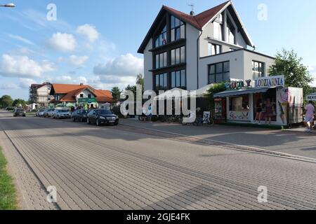 Goldap, Polonia - 18 luglio 2021: Goldap spa (Teznie w Goldapi). Estate giorno di sole Foto Stock