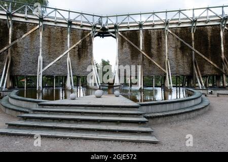 Goldap, Polonia - 18 luglio 2021: Goldap spa (Teznie w Goldapi). Estate giorno di sole Foto Stock