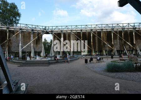 Goldap, Polonia - 18 luglio 2021: Goldap spa (Teznie w Goldapi). Estate giorno di sole Foto Stock