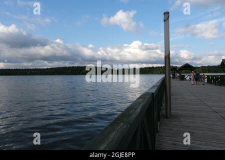 Goldap, Polonia - 18 luglio 2021: Goldap spa (Teznie w Goldapi). Estate giorno di sole Foto Stock