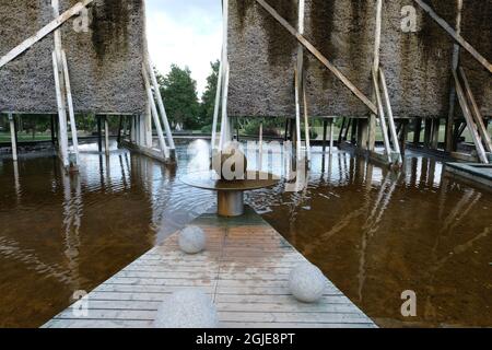 Goldap, Polonia - 18 luglio 2021: Goldap spa (Teznie w Goldapi). Estate giorno di sole Foto Stock