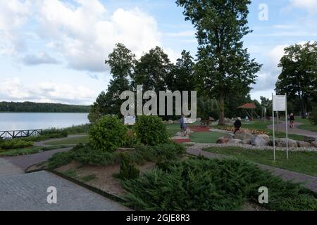 Goldap, Polonia - 18 luglio 2021: Goldap spa (Teznie w Goldapi). Estate giorno di sole Foto Stock