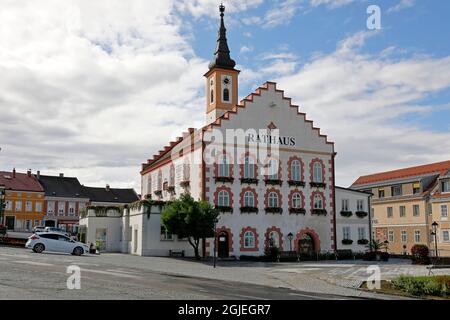 Il municipio di Waidhofen an der Thaya, bassa Austria, Waldviertel Foto Stock