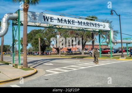 Marine Core, Parris Island, South Carolina, USA Foto Stock