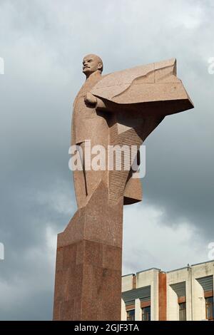 Statua di Lenin a Tiraspol Foto Stock