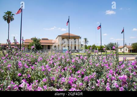 Fort McIntosh (1849-1946) al confine con il Texas. Foto Stock