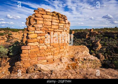 Rovine di Tower Point, Hovenweep National Monument, Utah, Utah, USA. (Solo per uso editoriale) Foto Stock