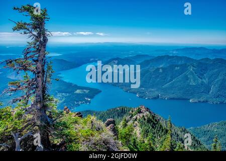 Lake Cushman, Olympic National Park, Washington state, USA Foto Stock