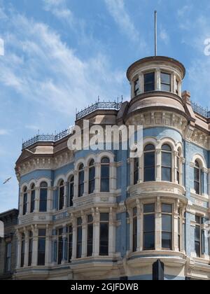 USA, Washington state, Port Townsend. Storica architettura vittoriana Foto Stock