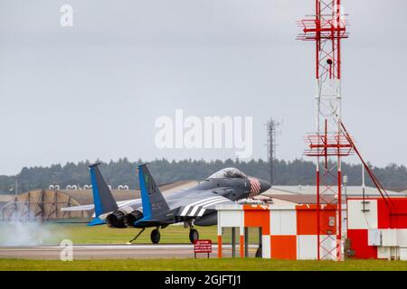 Il re F-15 prendere il cavo Foto Stock