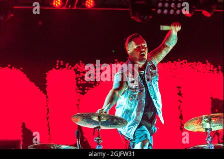 Rancid, esibendosi al Worcester Palladium Outdoors per Boston a Berkeley II. Foto Stock