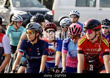 Walsall, Regno Unito. 05 settembre 2021. Kinga Ingram (Story Racing) durante la Worcester Classic Men's & Women's Road Race all'interno della West Midlands Regional Road Race Series sull'Hollybush Course di Malvern. Credit: SPP Sport Press Photo. /Alamy Live News Foto Stock