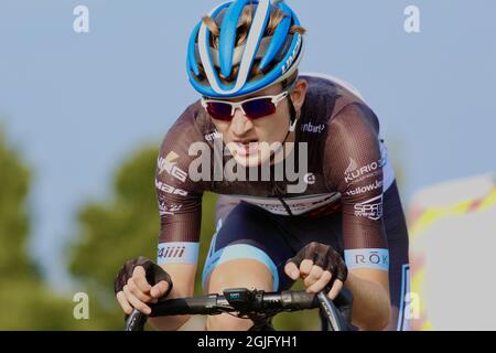 Walsall, Regno Unito. 05 settembre 2021. Jamieson Blain (Bikeststrong KTM) durante la Worcester Classic Men's & Women's Road Race all'interno della West Midlands Regional Road Race Series sull'Hollybush Course a Malvern. Credit: SPP Sport Press Photo. /Alamy Live News Foto Stock