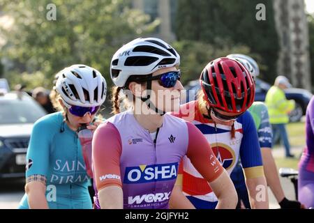 Walsall, Regno Unito. 05 settembre 2021. Alice Lethbrdge (AWOL- Osea) durante la Worcester Classic Men's & Women's Road Race all'interno della West Midlands Regional Road Race Series sul Hollybush Course a Malvern. Credit: SPP Sport Press Photo. /Alamy Live News Foto Stock