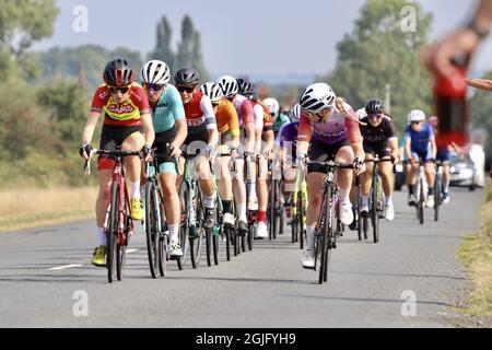 Walsall, Regno Unito. 05 settembre 2021. Gli Gardner (CAMS basso) durante la gara Worcester Classic uomo & Donna strada Race all'interno delle West Midlands Regional Road Race Series sul campo Hollybush di Malvern. Credit: SPP Sport Press Photo. /Alamy Live News Foto Stock