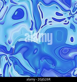 Astratto colorato bianco chiaro blu congelato acqua ghiacciata motivo senza cuciture, freddo naturale inverno colori sfondo. Ghiaccio lucido trasparente senza cuciture in retroilluminazione Foto Stock
