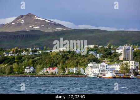 Akureyri, Islanda Foto Stock