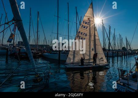 L'annuale Kiel Week o Kiel Regatta sul Mar Baltico è il più grande evento velico del mondo, Schleswig-Holstein, Mar Baltico, Germania settentrionale Foto Stock