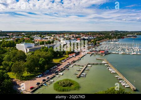 Maarianhamina città estate 01 Foto Stock